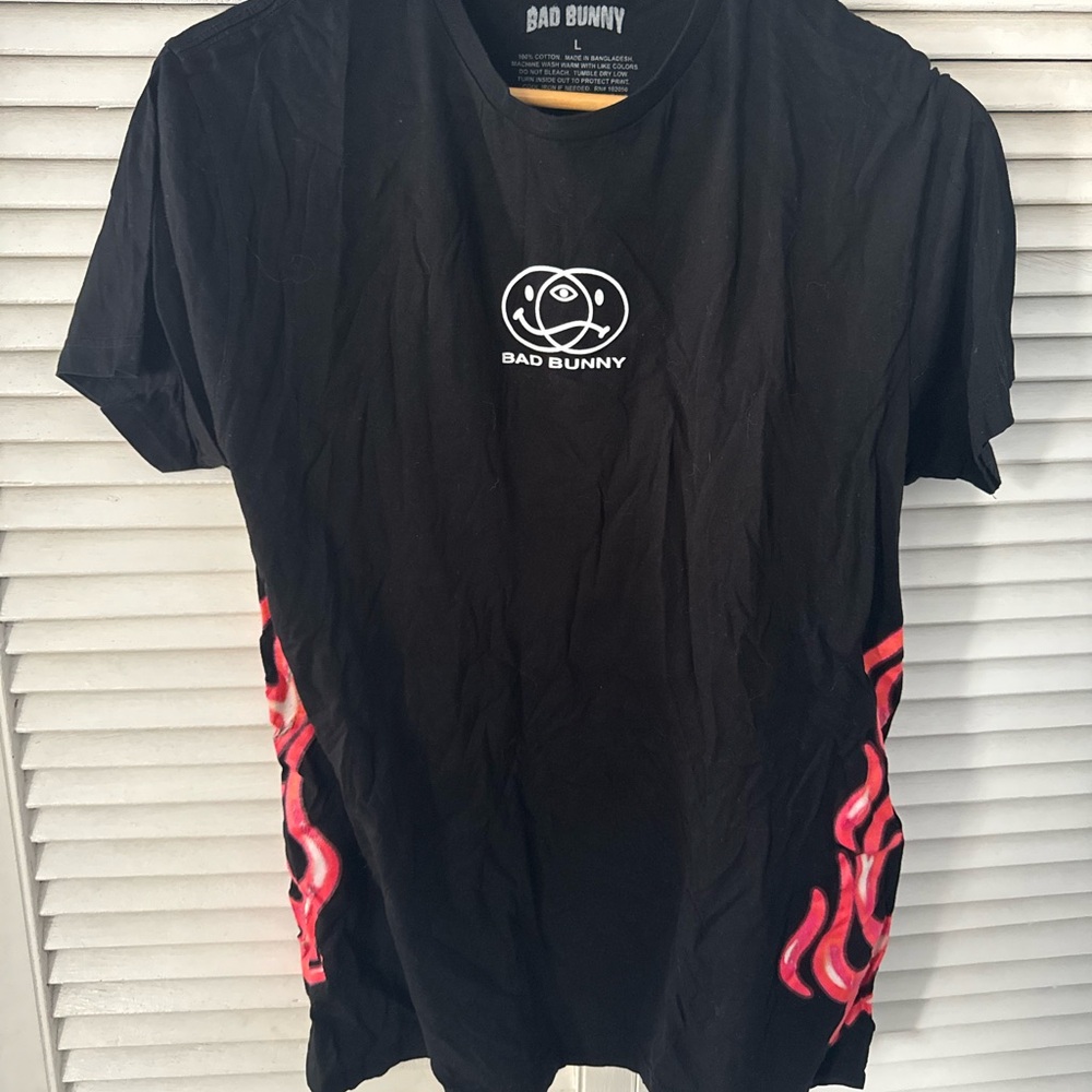 Bad bunny Black and Red Men's Shirt
